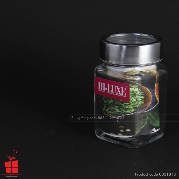 hi-luxe glass jar