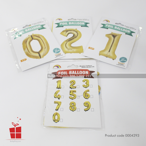 Foil ballon numbers